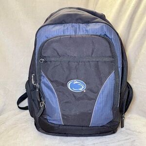 Penn State Nittany Lions NCAA 2 Strap black and blue Laptop Backpack